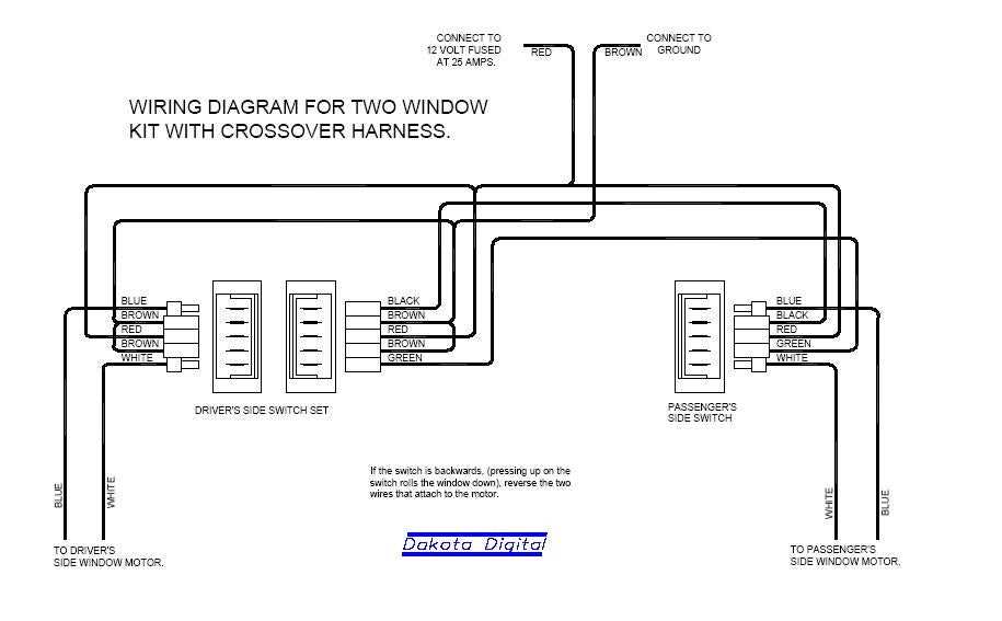 electric window wiring diagram