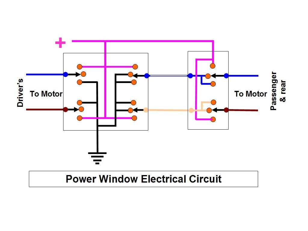 electric window wiring diagram