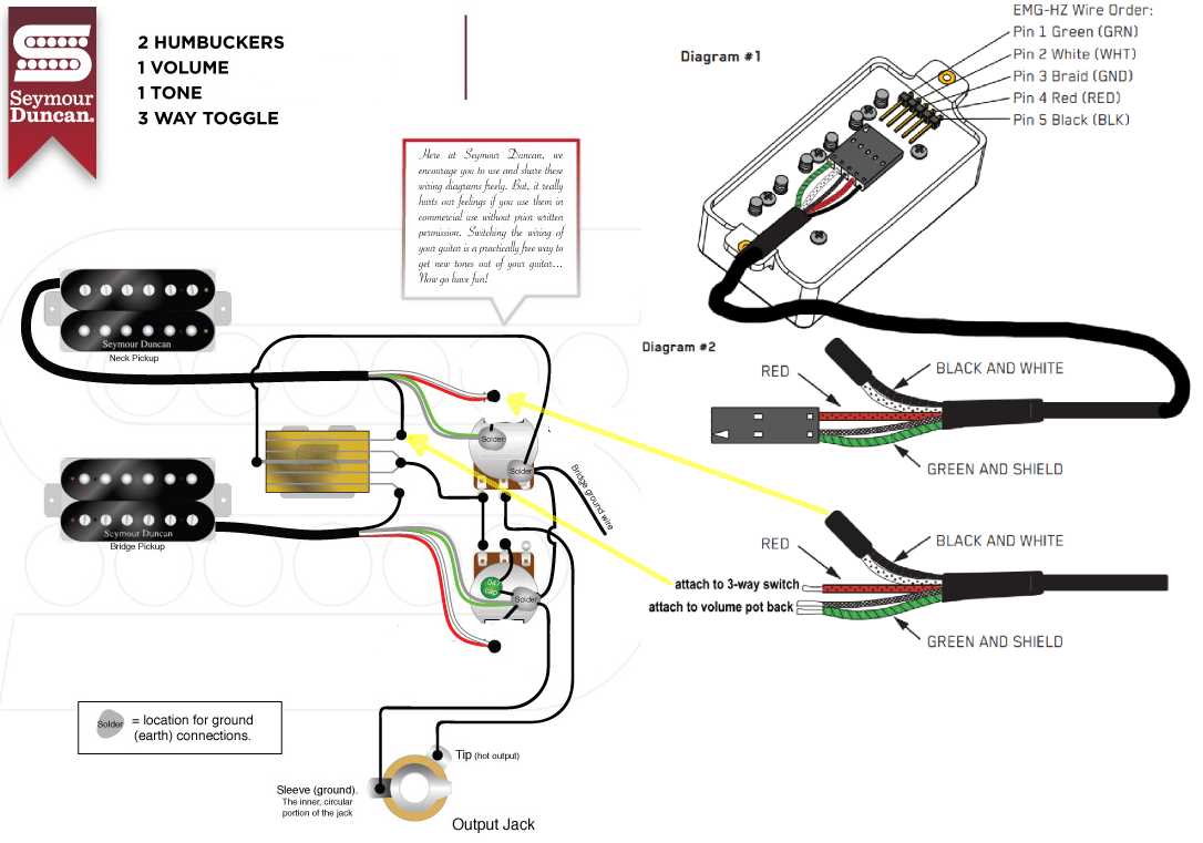 emg wiring diagram 1 volume 1 tone