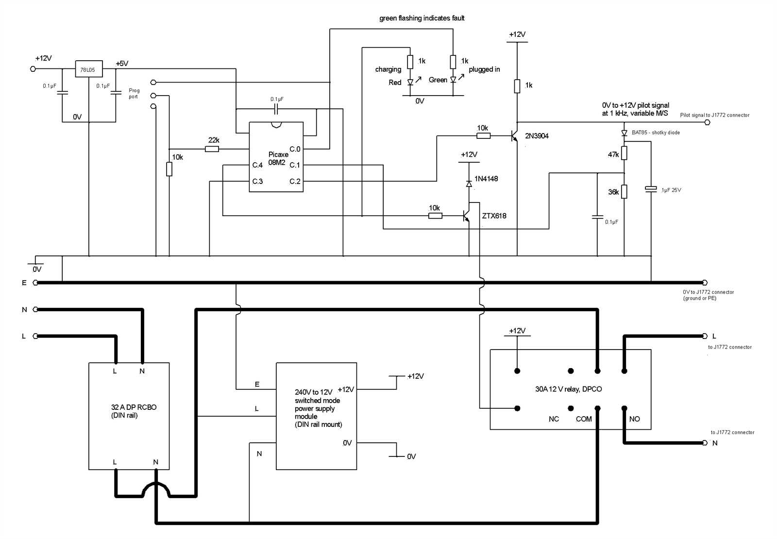 ev charging wiring diagram