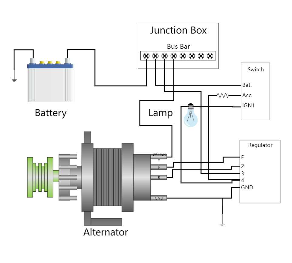 external regulator alternator wiring diagram