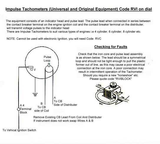 faria tachometer wiring diagram