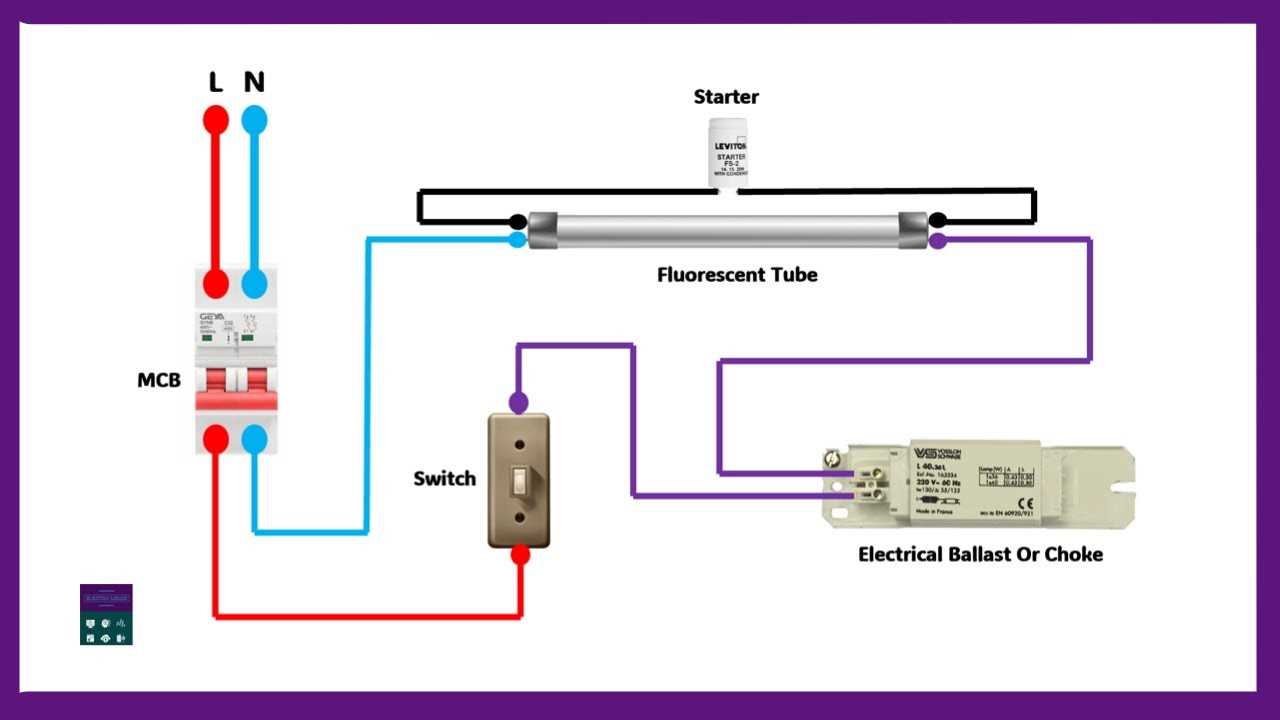 fluro light wiring diagram