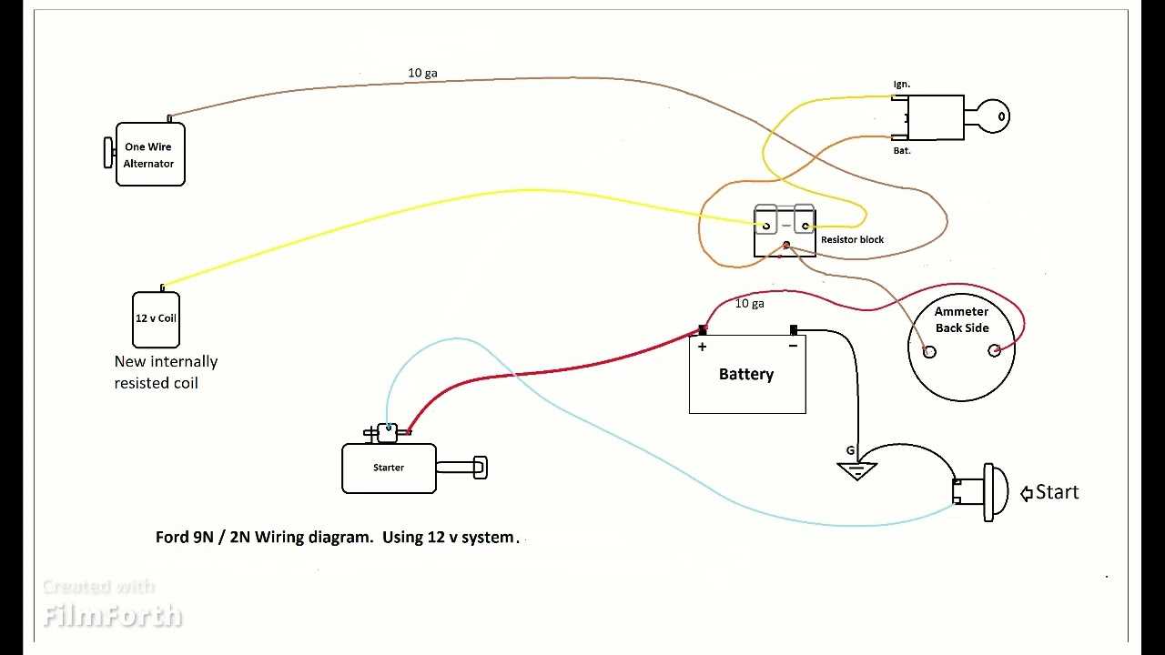 ford 8n 12 volt wiring diagram