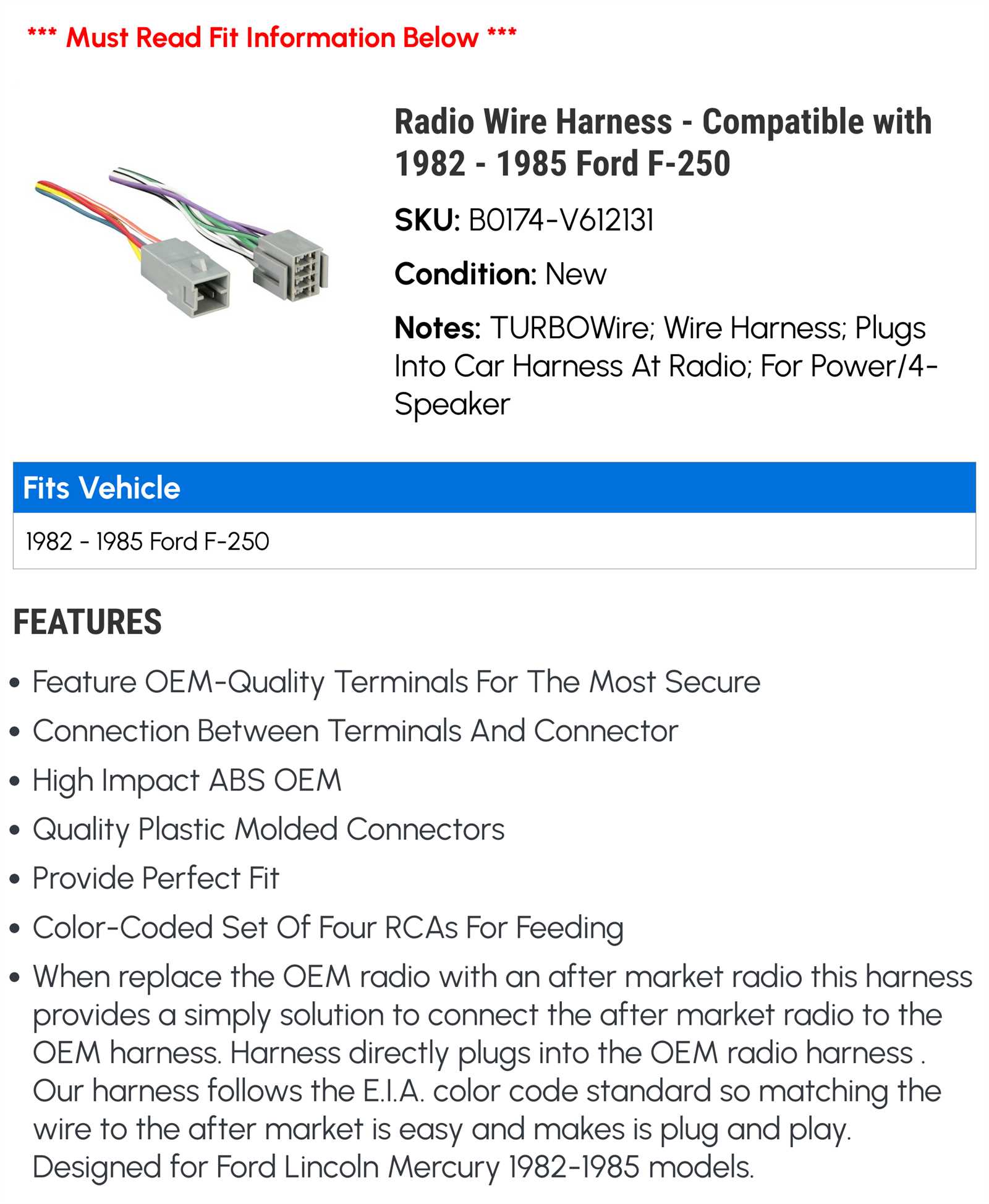 ford f250 radio wiring harness diagram