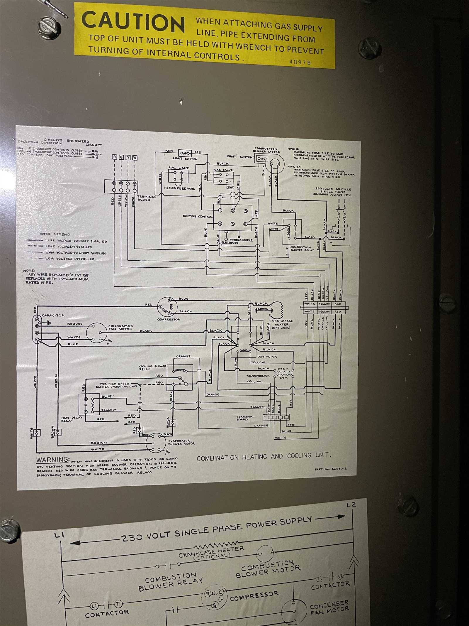 furnace switch wiring diagram