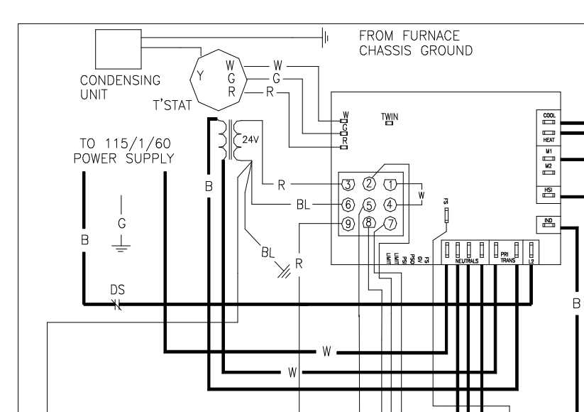 furnace wiring diagram schematic