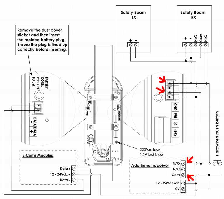 garage door opener wiring diagram