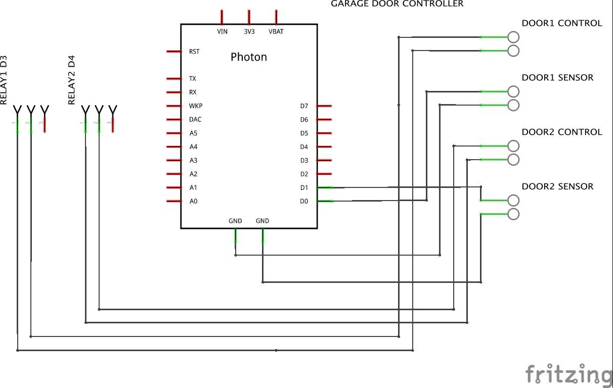 garage door wiring diagram