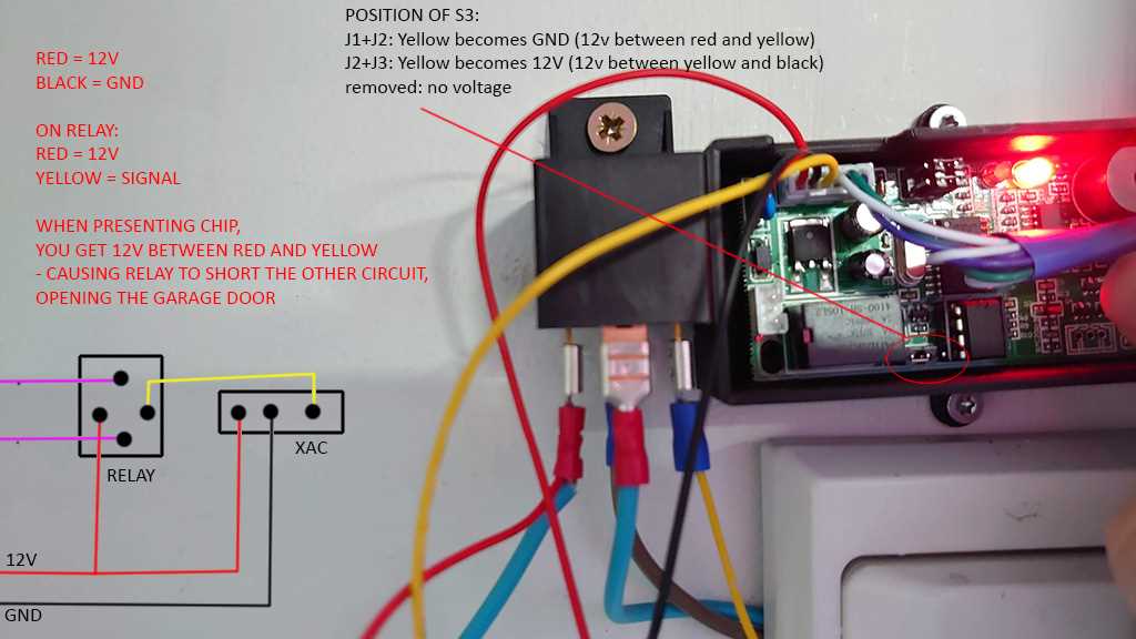 garage door wiring diagram