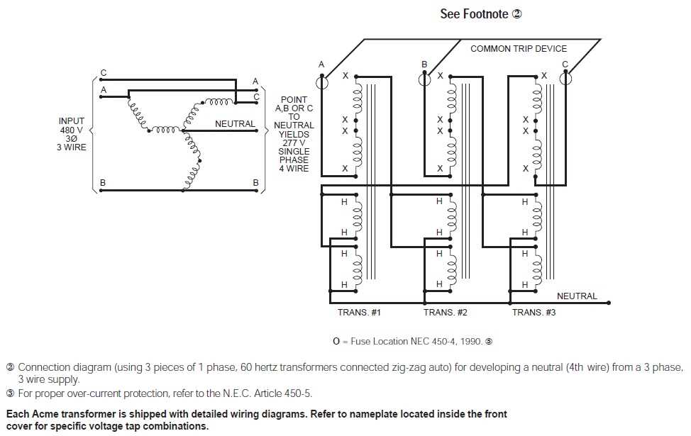 grounding transformer wiring diagram