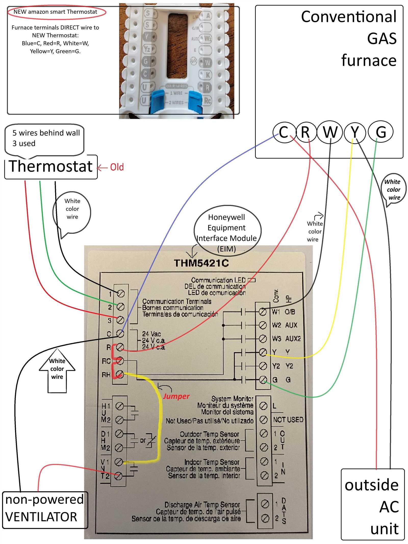 honeywell thermostat 2 wiring diagram