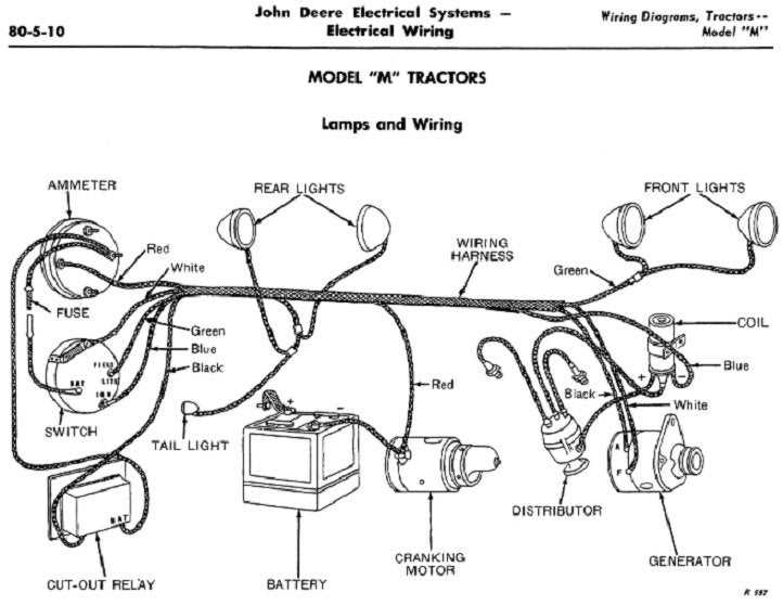 john deere a tractor wiring diagram