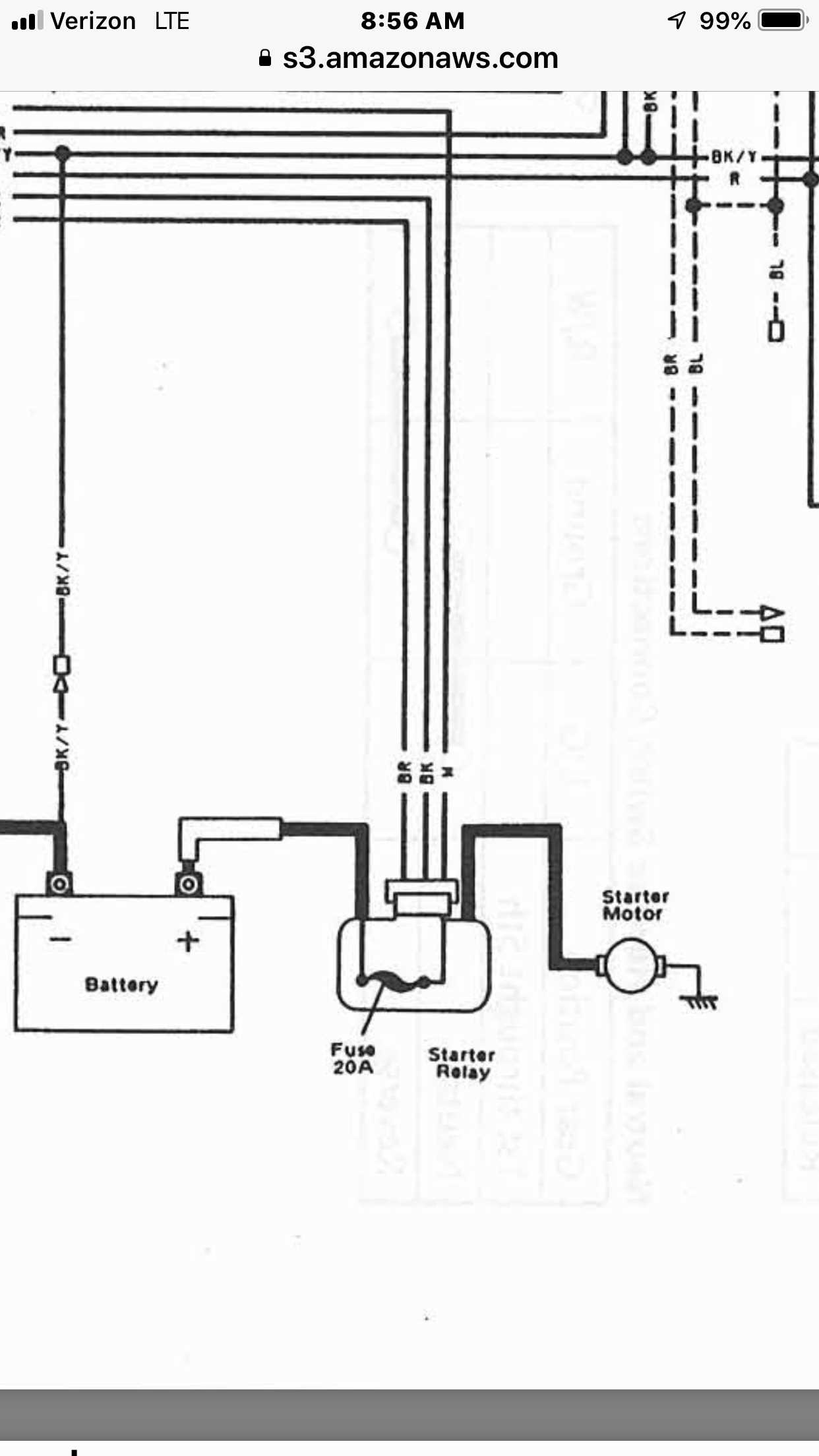 kawasaki starter solenoid wiring diagram