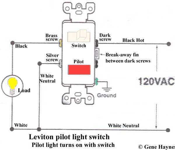 leviton gfci switch wiring diagram