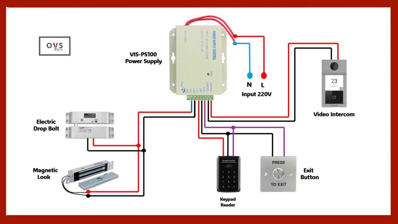 magnetic lock push to exit button wiring diagram