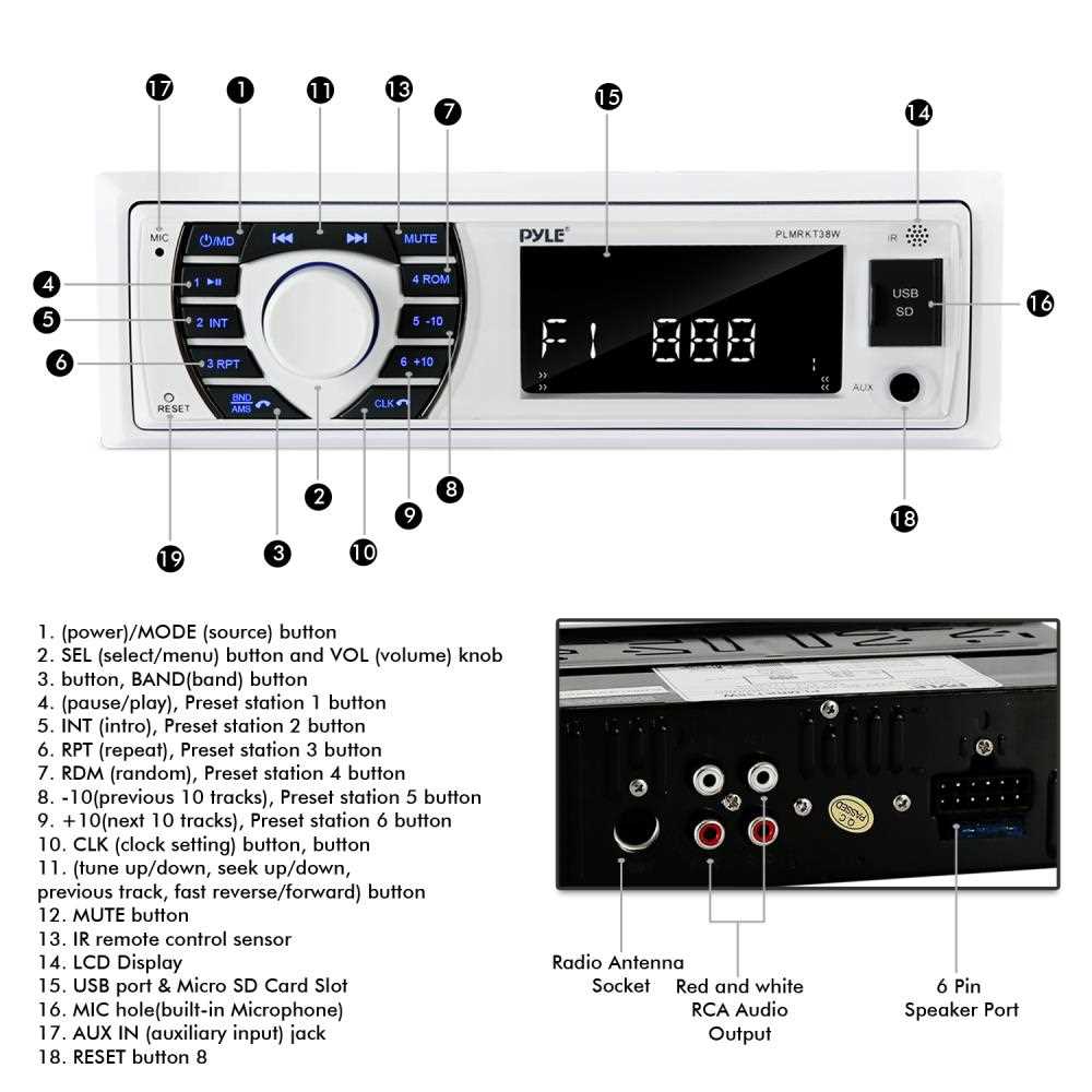 marine stereo boat stereo wiring diagram