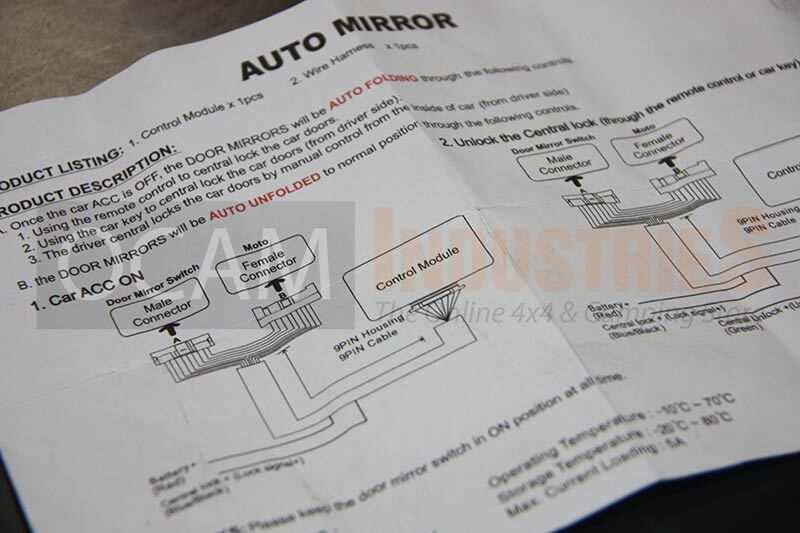 moto mirror wiring diagram