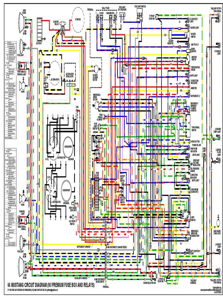 mustang 66 wiring diagram