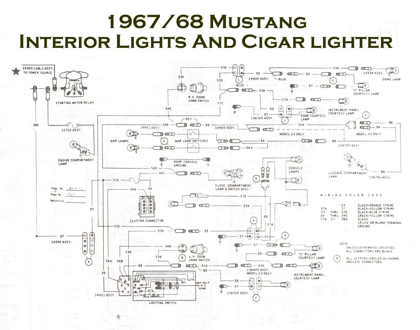 mustang wiring diagram