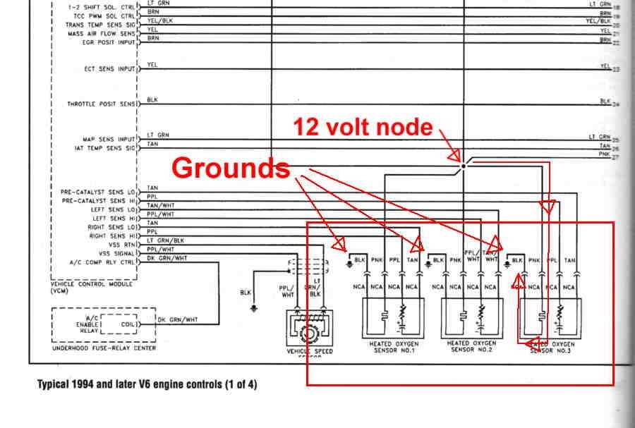 o2 sensor wiring diagram