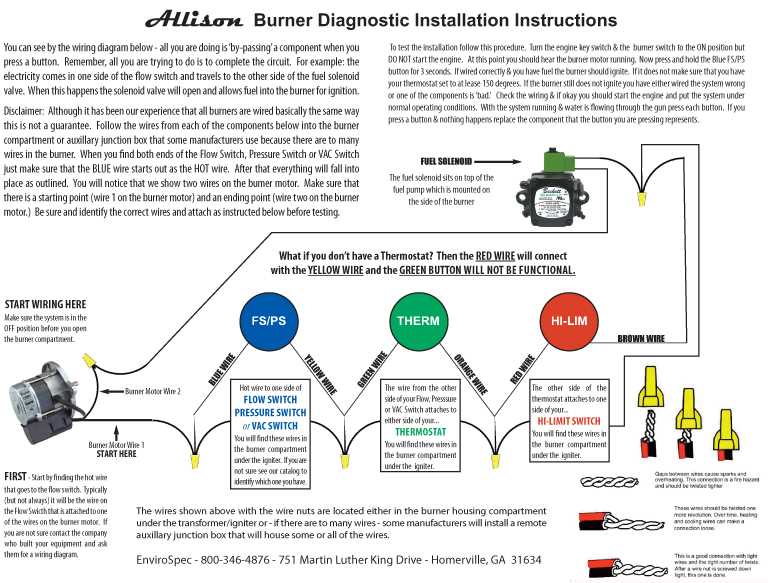 oil burner wiring diagram