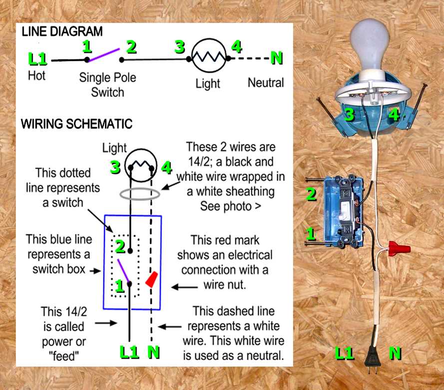 outlet switch wiring diagram