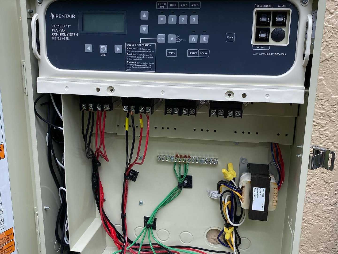 pentair easy touch wiring diagram