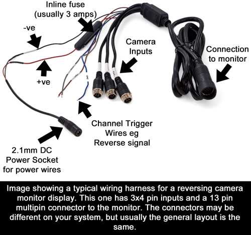 rear view camera wiring diagram