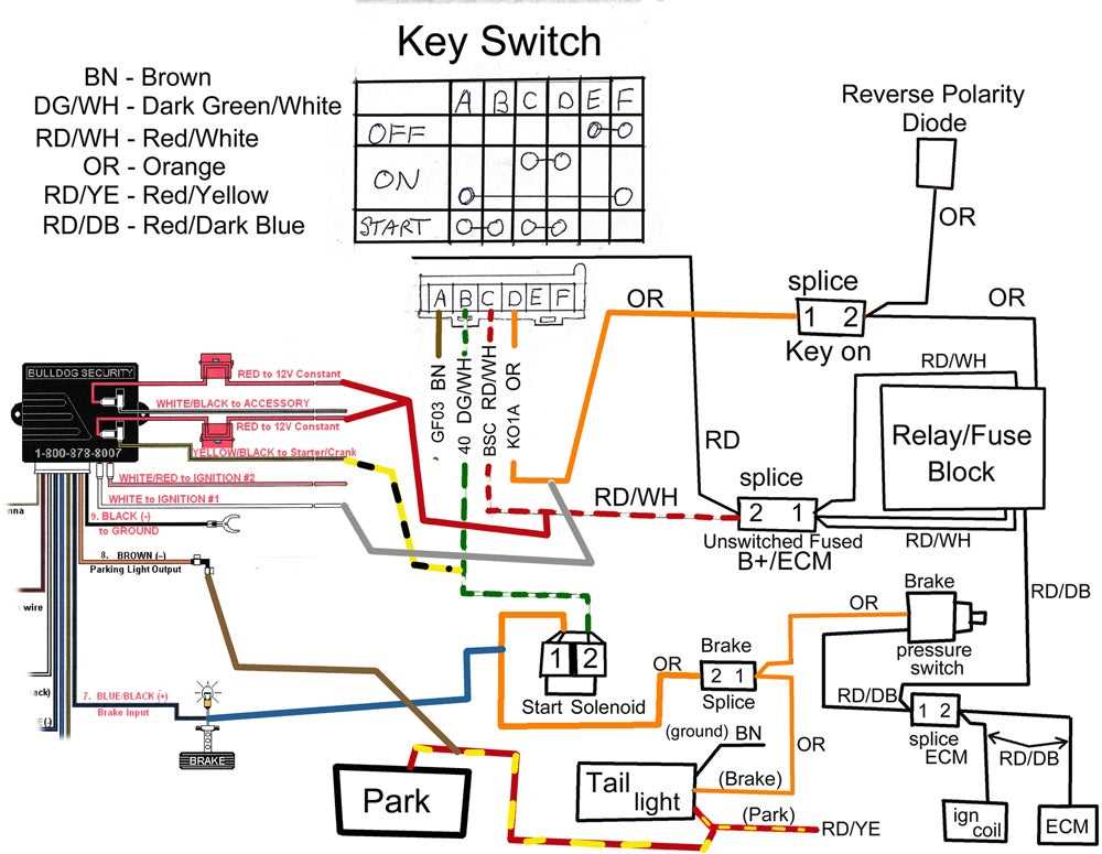 remote starter switch wiring diagram