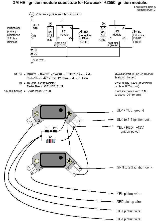 schematic gm hei distributor wiring diagram