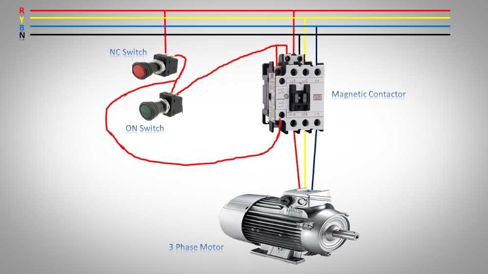 three phase motor wiring diagram