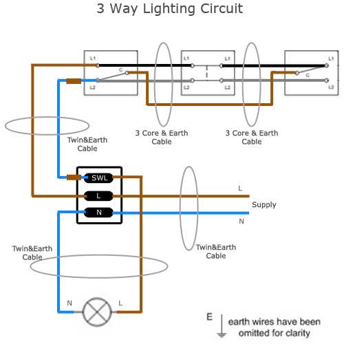 three way light wiring diagram