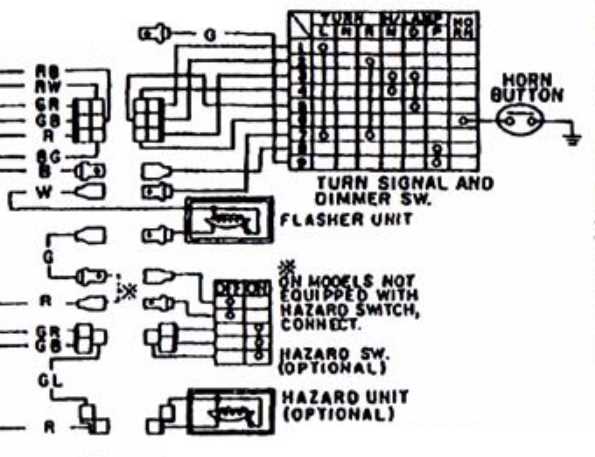 turn signal and hazard light wiring diagram