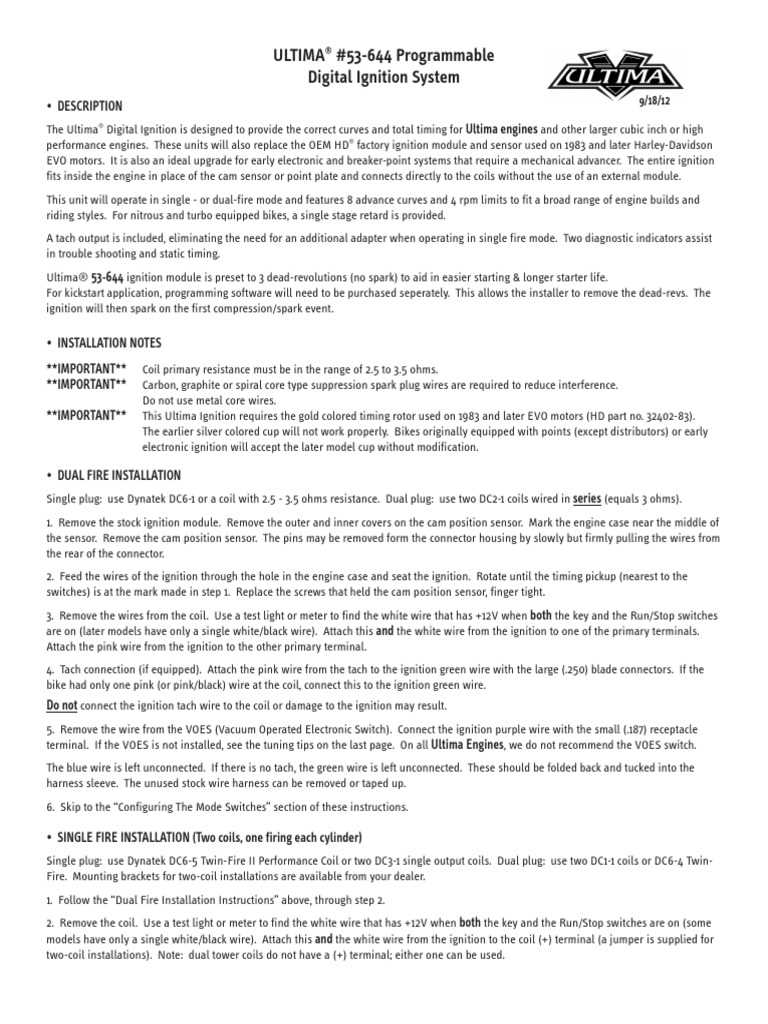 ultima single fire ignition wiring diagram