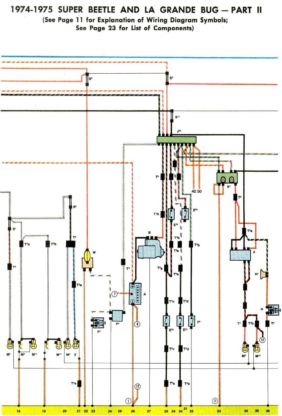 vw bug wiring diagram