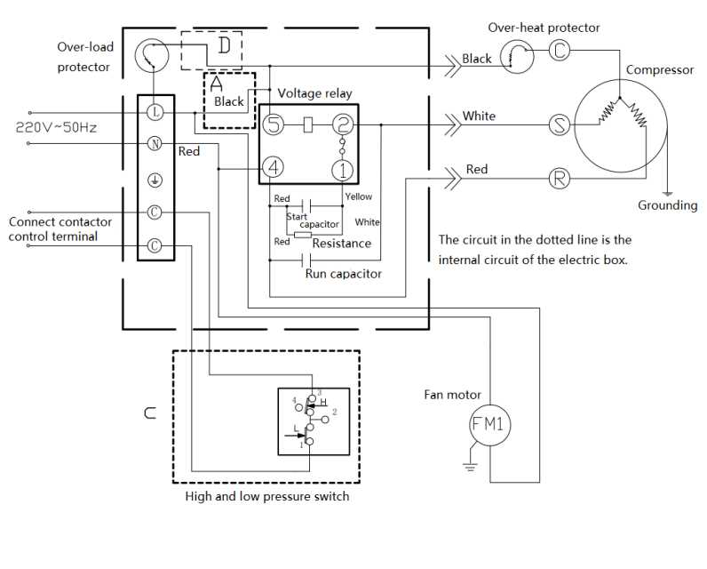 walk in freezer wiring diagram