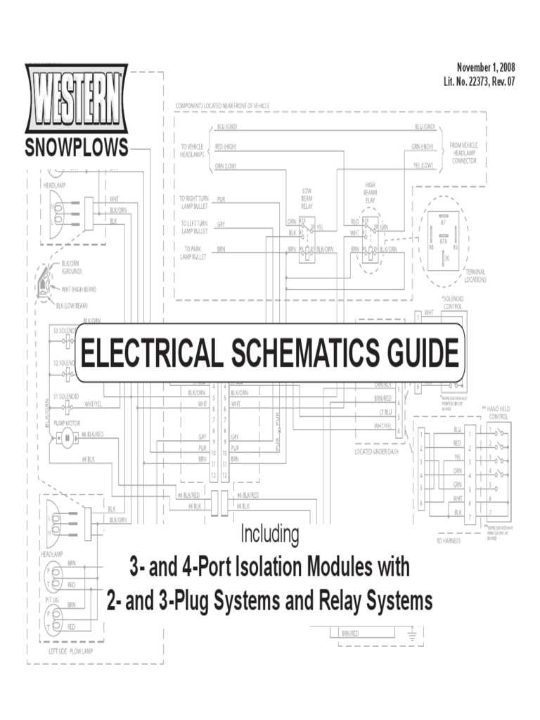 western snow plow wiring harness diagram