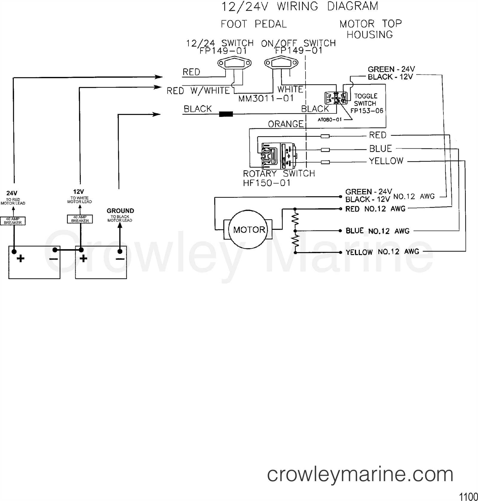 wiring diagram for a 24 volt trolling motor