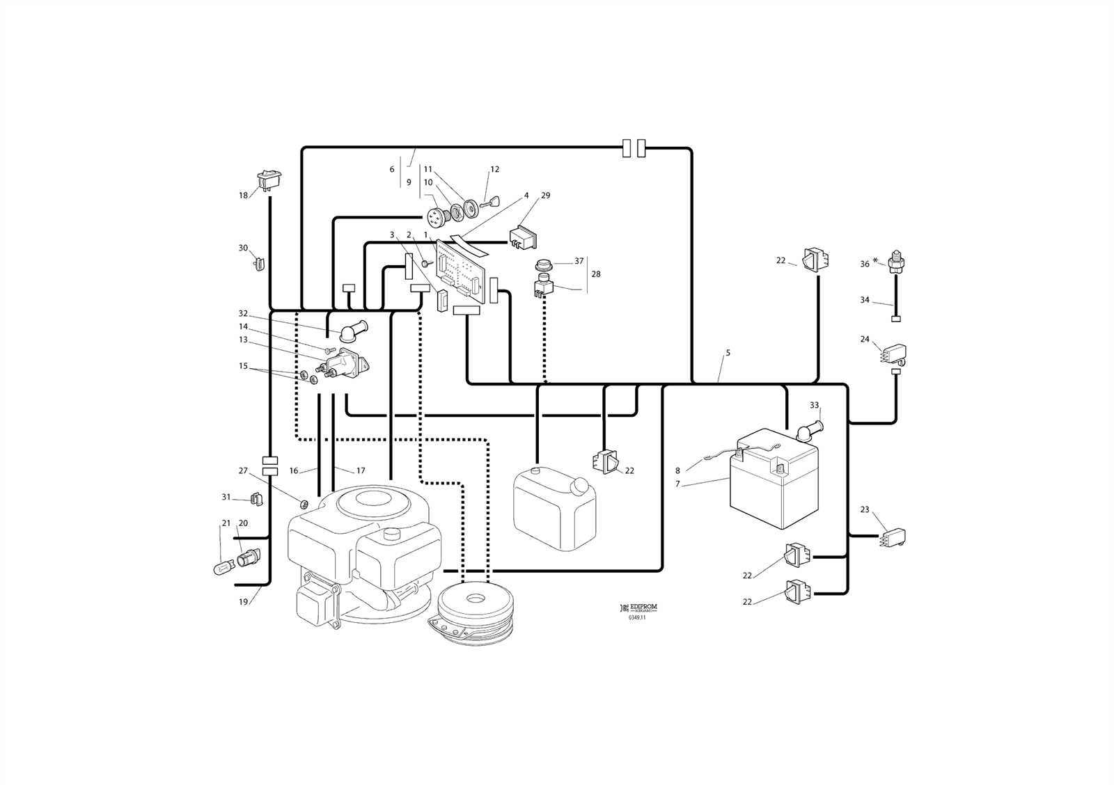 wiring diagram for a craftsman riding mower