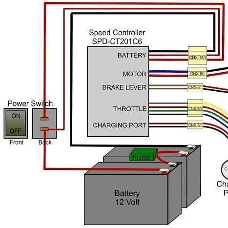 wiring diagram for a razor scooter