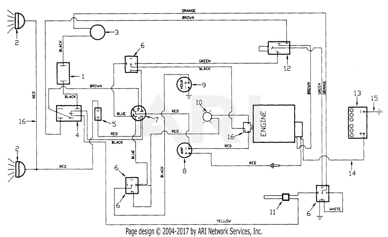 wiring diagram for cub cadet