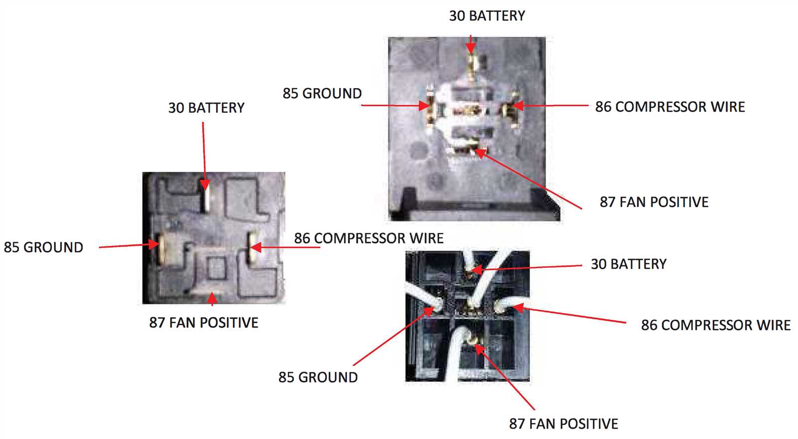 wiring diagram for electric fan relay