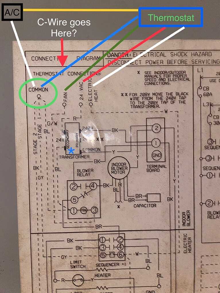 wiring diagram for electric furnace