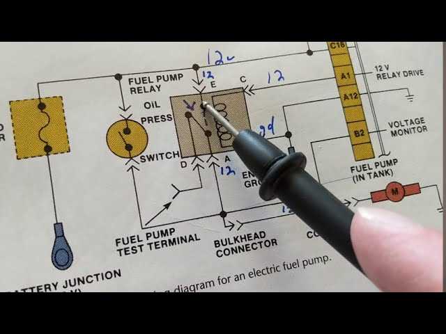 wiring diagram for fuel pump relay