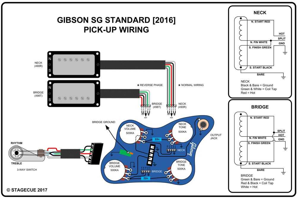 wiring diagram for gibson sg