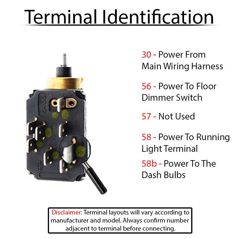 wiring diagram for headlight switch