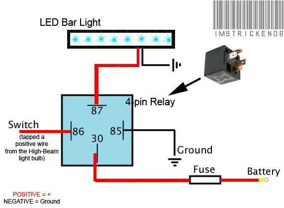 wiring diagram for led light bar with switch