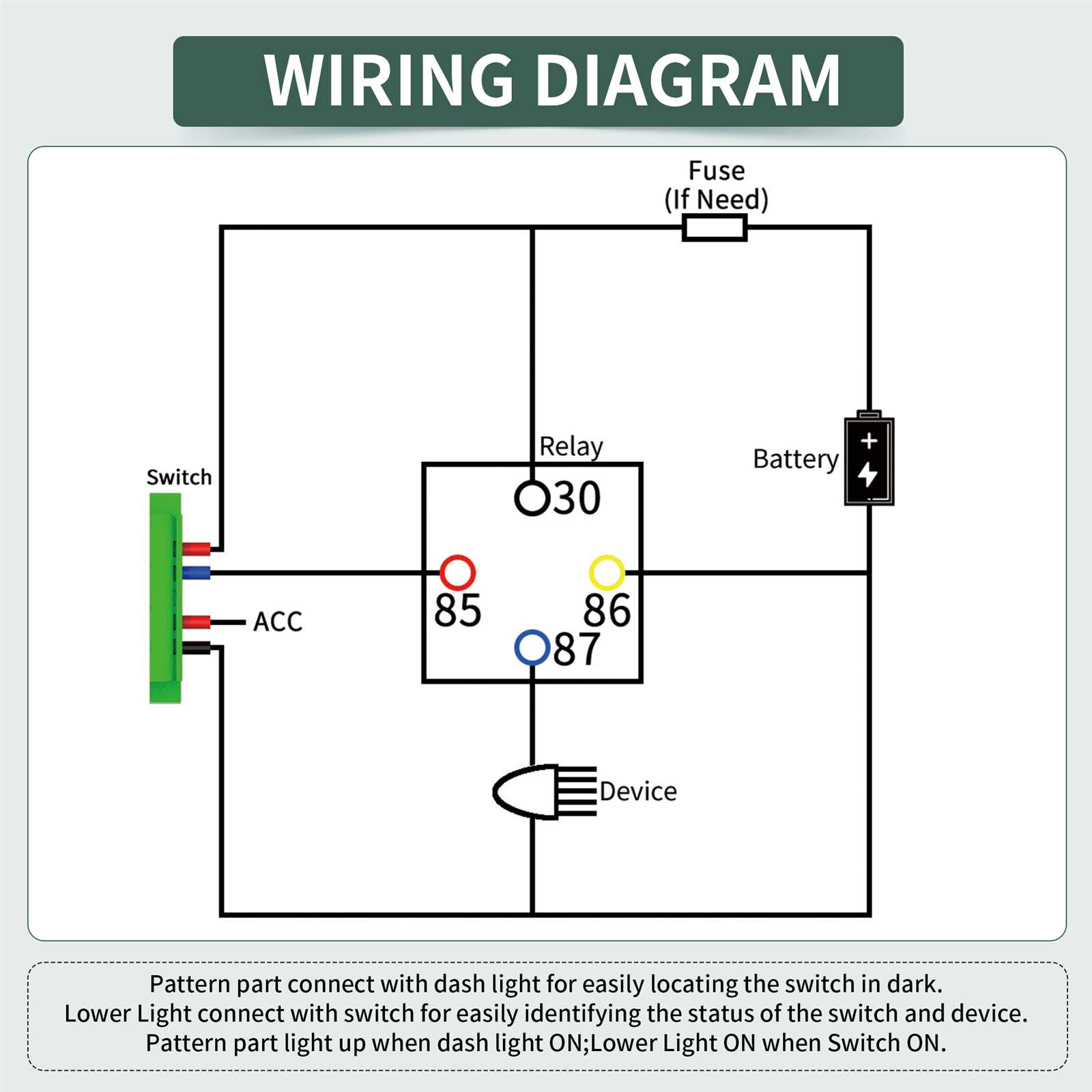 wiring diagram for light switch