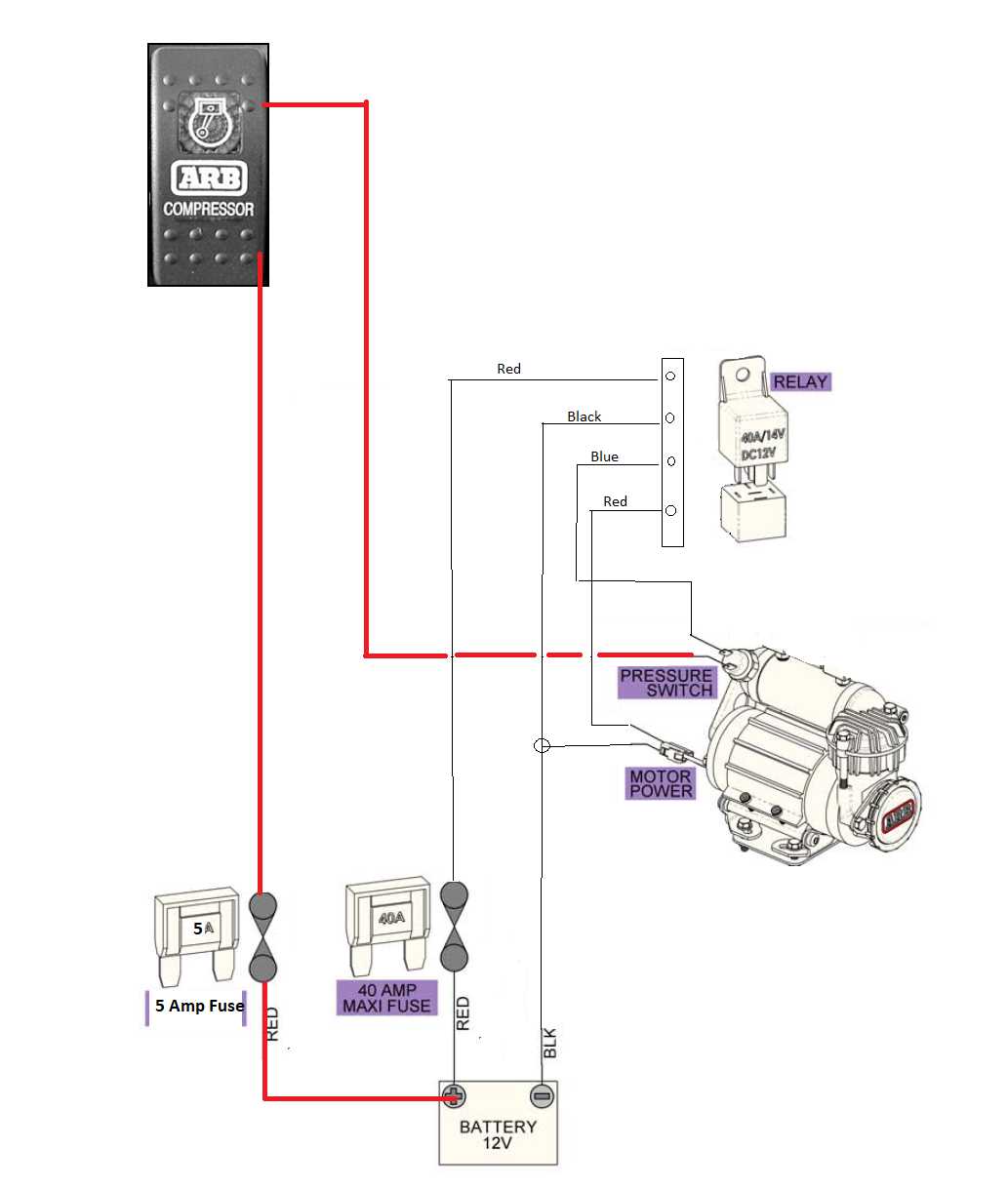 wiring diagram for pressure switch on air compressor